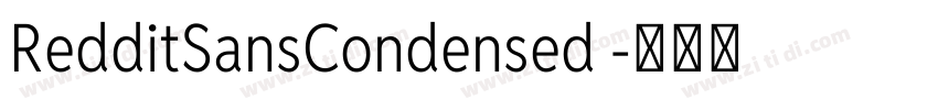 RedditSansCondensed 字体转换